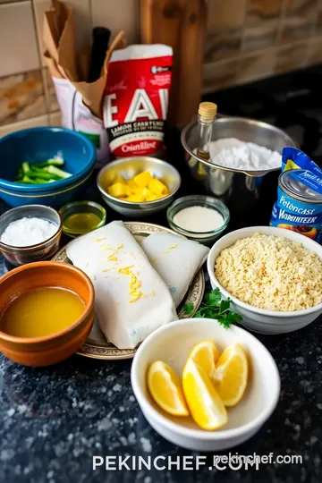 Sear Halibut with Crispy Lemon Zest ingredients