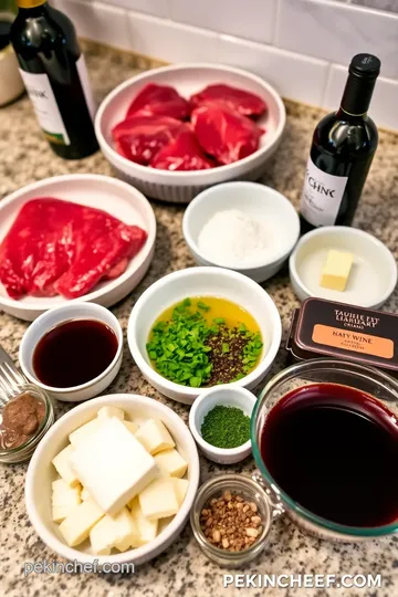 Sear Tender Beef Fillet with Red Wine Sauce ingredients