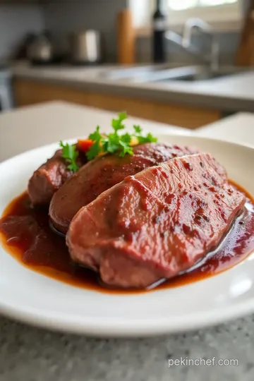 Sear Tender Beef Fillet with Red Wine Sauce steps