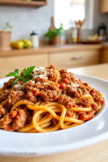 Campanelle Bolognese Ragù steps