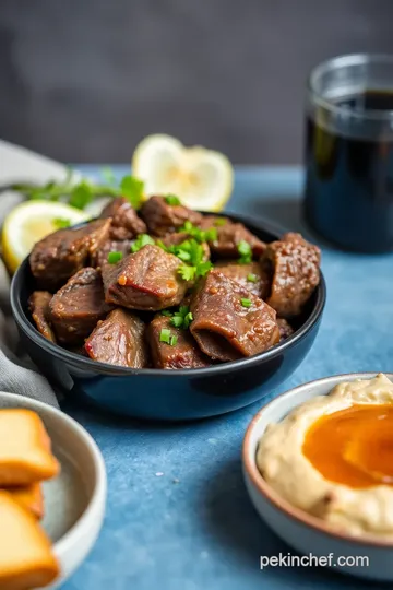 Slow Cooked Short Rib Hummus Delight presentation