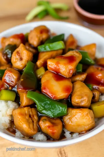 Stir-Fry Chicken with Bold Soy Sauce Flavor presentation