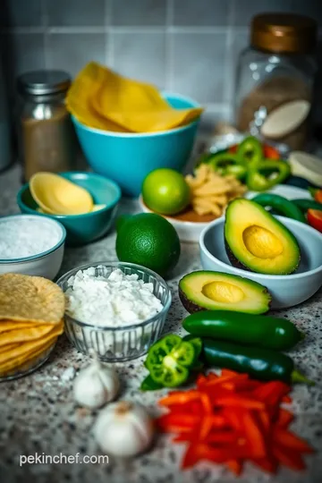 Tostaguac: Crunchy Tortilla Tacos with Creamy Guacamole ingredients