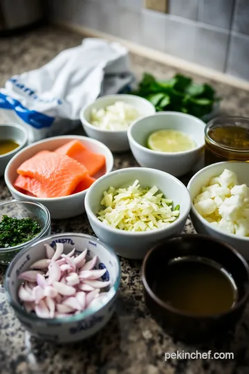 Zesty Salmon Crudo with Citrus and Herbs ingredients