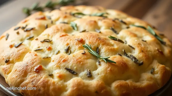 Focaccia Bread with Garlic and Rosemary