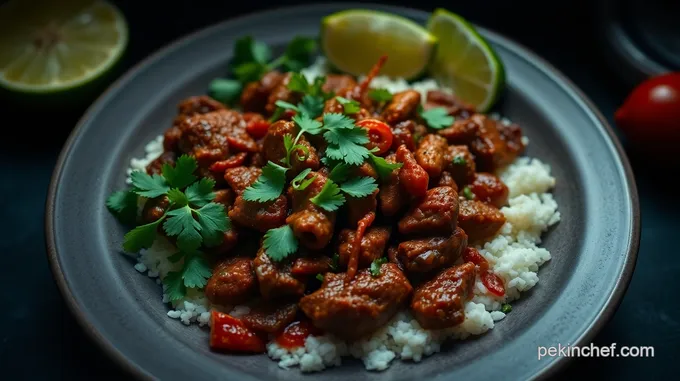 Cilantro Lime Carne Asada with Spicy Chilis