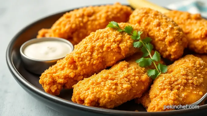 Crispy Fried Chicken Tenders with Crunchy Coating