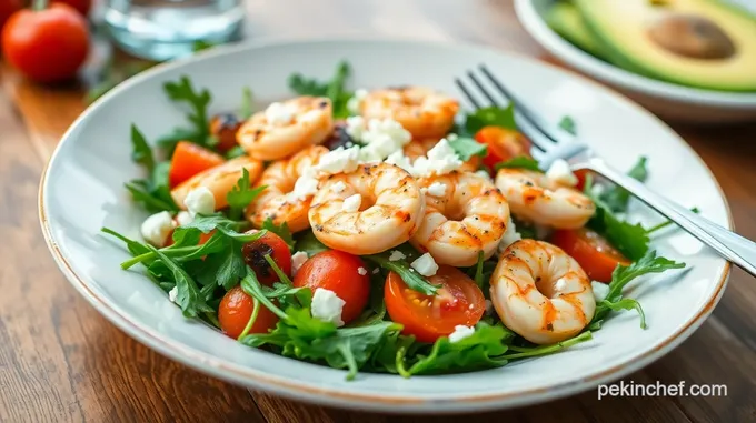 Grill Shrimp Arugula Salad Delight