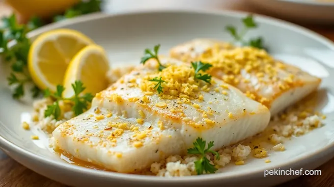 Sear Halibut with Crispy Lemon Zest