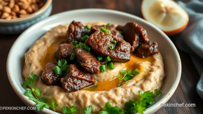 Slow Cooked Short Rib Hummus Delight